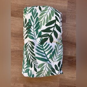 Crib Sheet - Cloud Island - tropical leaves